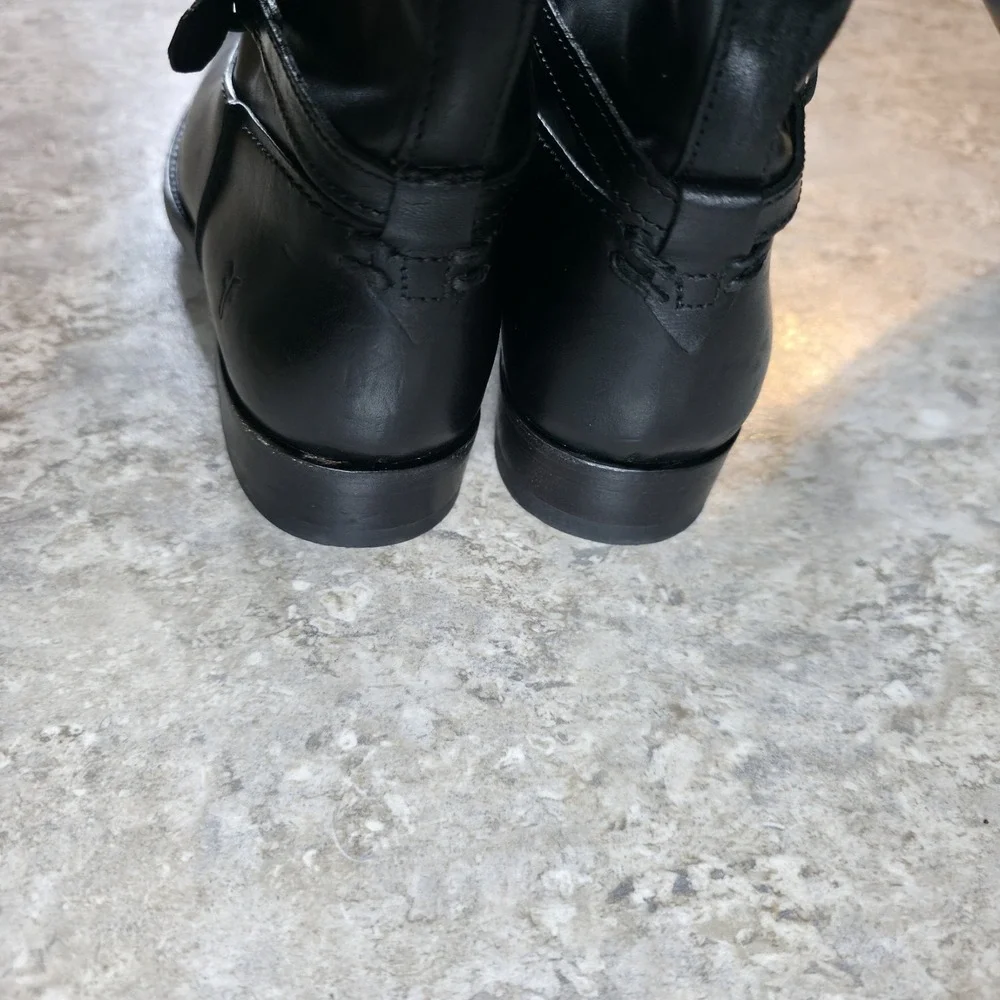Frye Tall Riding Womens Black Melissa Leather Knee Equestrian High Boot Size 6 B